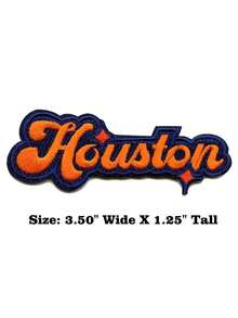 1PC Los Angeles Sparkle Script Patch White/Blue Baseball Sports Embroidered Iron On