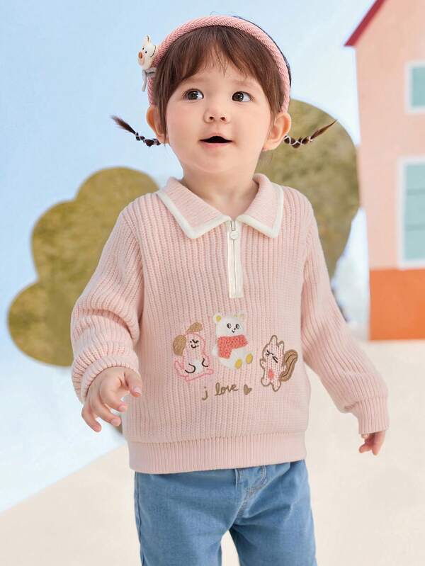 Balabala BalaOne Young Girl Unisex Sweater, 2025 Winter Knit Pullover, Soft & Cozy