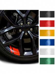 6 件装反光汽车轮毂贴纸，汽车外部装饰，汽车配件，节日礼物，个性化创意汽车轮胎装饰，重新定义您的爱车。 - 彩色 - 查看 8
