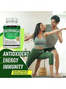 Selling Fast!Moringa Capsules 1200mg - Pure Moringa Powder For Immune, Gut Health 90 Capsules. Women's Health. - 1件 - 查看 8
