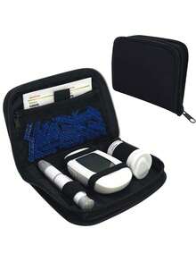 糖尿病用品箱，糖尿病旅行箱整理套件，隔热便携式胰岛素冷藏袋 - 友好型冷冰袋物理冷藏盒轻便简易拉链手提袋糖尿病旅行箱，便携式药物冷藏袋，用于胰岛素笔和血糖监测仪用品 - 彩色 - 查看 7