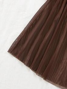 Bộ 2 món đồ ngủ nữ màu đỏ tía quyến rũ - Áo ngủ sang trọng, gợi cảm, áo ngực không tay thêu nơ, đồ mặc nhà mềm mại, thoải mái, phù hợp cho mọi mùa, váy mỏng xuyên thấu, quà tặng Giáng sinh & Halloween. - Cà phê nâu - Xem 6