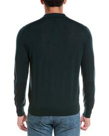 Bruno Magli Wool Polo Sweater - 綠色 - 查看 3