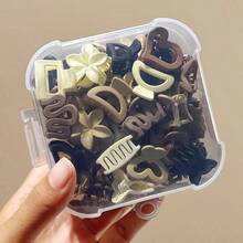 5/10pcs Women/Girls Small Hair Clips, Durable Matte Claw Clips Suitable For Fine & Thin Hair, Strong Non-Slip Medium Hair Clips, Mini Hair Clips, Cute Hair Accessories, Holiday Gifts