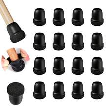 16PCS Protectores de Patas de Silla Antideslizantes de Silicona 360°Almohadilla de Fieltro para Patas de Muebles, Cubierta Engrosada para Pisos de Madera Dura - Diámetro 25-30 mm - Ver 14