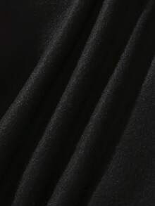 [Plus-Size Sports Sweatshirt]Women's Hoodie With 'WICKED' Text And Star Design- Black Casual Pullover With Pockets, Geometric Pattern, Long Sleeves And Hood, Suitable For Autumn And Winter, Casual Wear Hoodie |   Fashionable Casual Hoodie |   Comfortable Fit Hoodie |   Relaxed Fit |   Plus Size - 黑色 - 查看 4