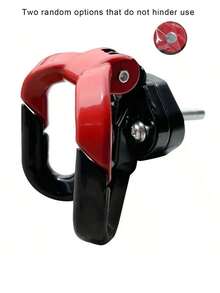 1pc SPORTULI Aluminum Alloy Motorcycle Helmet Hook - Dual Layer Luggage Rack Suitable For Scooter Bicycle - Durable Multifunctional Skateboard Accessories Bicycle Storage Solution, Fashionable Metal Appearance, Sturdy Design, High-Quality Construction