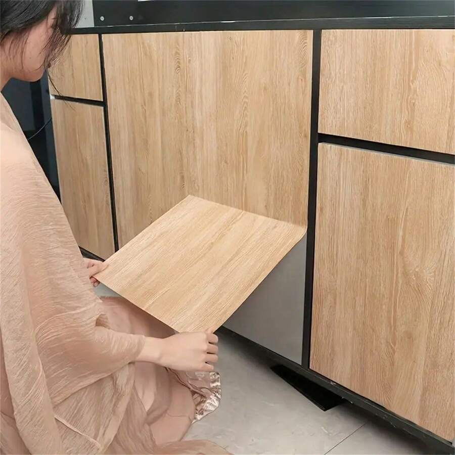 1卷灰色水泥房间装饰卧室壁纸，DIY哑光加厚灰色水泥自粘墙纸，可剥离粘贴，台面纸可移除防水粘性家具贴纸，工业风乙烯基壁纸卷