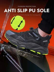 Dian Sen Christmas Gift Steel Toe Safety Shoes, Men's Work & Sports Shoes, Steel Toe Boots, Easy-To-Wear Work Safety Boots, Breathable Sports Work Shoes, Men's Boots, Work Safety Shoes, Men's Safety Boots, Anti-Crush Work Shoes, Steel Toe Shoes, Men's Work Boots, Anti-Puncture Safety Sports Shoes, Men's Safety Sports Shoes