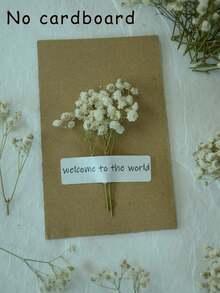 20/50/100/150/300pcs Mini Gypsophila & Other Dried Flowers - For Resin Mold Art & Crafts, Ivory White Bouquet For Hair Accessories, Wedding Wreaths, Table Decor, Home Decoration - White Green (dried Flowers) - View 4