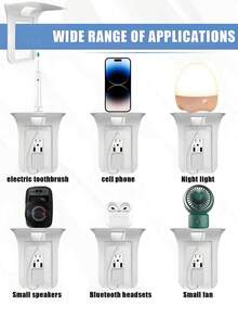 Wall Socket Extender For Live Surge Protectors, C Charging Port - Home And Dormitory Plug Extender