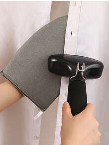 1pc Handheld Mini Ironing Board, Portable Travel Iron Pad - Grey - View 3