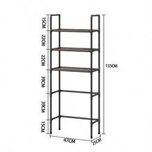 رف خزانة متعدد الطبقات لأعلى المرحاض بدون ثقب، قوي وذو سعة حمل عالية، رف تخزين للحمام فوق المرحاض قطعة واحدة