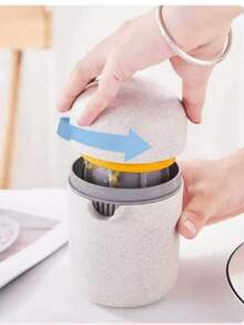 Small And Portable Premium Mini Lemon Juicer Simple Manual Juicer 2 In 1 Multifunctional Easy Fruit Juice Cup Rotating Squeezer Non-Slip Roller Suitable For Different Fruits - Easy To Use Plastic Juice Cup With Lid Great For DIY Fresh Juice Orange Lemon Juicer Gift - Multicolor - View 6