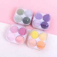 Four-Color Teardrop Makeup Sponge Set, Beauty Combination, Multiple Colors, Professional-Grade Skin-Friendly Powder Puff, Detailed Makeup Application Of Corners Of Eyes And Nose, Soft Sponge That Does Not Absorb Powder, Dual-Use Wet And Dry Beauty Tools, Makeup Artist Recommended, Essential Travel Makeup, Comes With A Cleaning Storage Box,Cheap,Valentine's Day,Cheap Items,Travel,Travel Essential,Room Decor,Valentine's,Cheap Stuff,Room,1 Dollar Items,Vacation Essentials,Gifts Women,Bedroom,Valentine,99 Cent - 彩色 - 查看 4