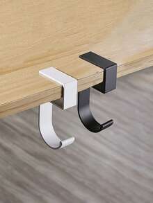 1个五角形桌面边缘包架，桌面边缘挂钩，不粘可拆卸挂钩，可拆卸可移动挂钩，返校季 - 彩色 - 查看 2