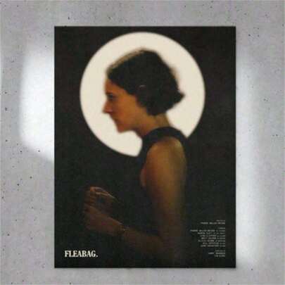 1 Pc Fleabag Poster, Printable Wall Art, Poster Wall Art, Movie Print, Movie Poster, Fleabag Series, Wall Decor, Modern Minimalist Style Posters, Living Room And Room Decoration, Bathroom Decoration, Ideal Gift, No Frame