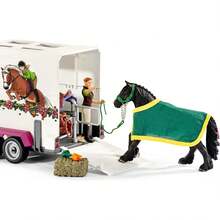 Horse Club - 38PC Trailer And Truck Transporter Playset With Realistic Horse And Rider Figurines And Accessories - Interactive Toys Girls And Boys - Kids Ages 5+ |   42346Christmas Birthday - Updated Packaging - View 7
