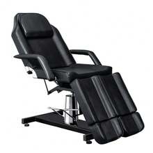 Facial Massage Tattoo Bed Height Adjustable With 2 Adjustable Split Legs Black - mặc định - Xem 9