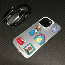 Adecuado para  16Promax/ 16Plus/ 16Pro/ 16,  15/ 14/ 13/ 12/ 11? Funda de Teléfono IMD Láser de Patrón Creativo de Moda con Gradiente de Color, Funda de Teléfono Híbrida Clásica Antideslizante y a Prueba de Golpes, y Opción de Regalo Ideal. - Colores mixtos - Ver 1