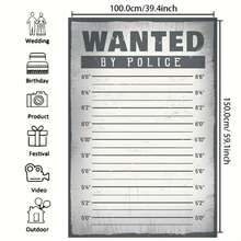 2D Flat Black & White Human Height Measurement Chart, Photography Background, Portrait Photography Background, Studio Prop Vinyl Material - Black and White - View 3