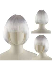 这款活力四射的波波头短假发，大胆前卫的彩色短假发，时尚的派对发型，适合女性，一年四季皆宜。它完美适用于圣诞派对、角色扮演、节日、生日、音乐节、聚会以及日常穿搭。它适合所有年龄段，也非常适合搭配其他节日服装。 - 彩色 - 查看 4