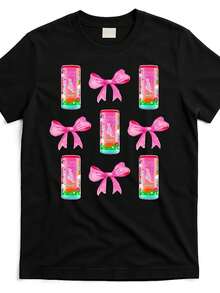Camiseta 100% algodón Divertida de Matrimonio para Mujer - "Bendecida por Dios, Mimada por Mi Esposo, por Ambos" Estampado de Cruz, Manga Corta Casual Cuello Redondo, Transpirable y Lavable a Máquina, Camiseta Holgada para Regalo de Esposa y Eventos de Iglesia - Negro - Ver 2