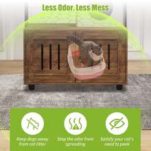 Cat Litter Box Enclosures - 紅木色 - 查看 2