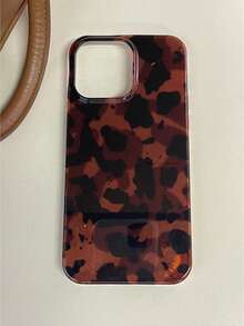 Vintage Black Brown Tortoiseshell Foil Texture Phone Case Compatible With IPhone 16 Pro Max, Apple 15, Soft Cover For 14 New, 12 Pro, 13 Pro Max, Anti-Fall Protective Cover For Women. The Color May Vary Slightly Under Different Display Angles. Waterproof Shockproof Scratch Resistant