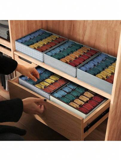1pc,Drawer Organizer Divider Foldable Closet Storage Organizer Basket, And Fabric Organization Bins For Clothes, Underwear, Bras, Ties, Accessories, Socks