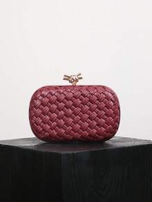 2025 Fashionable New Women's Clutch Bag, High-End Niche Design Woven Bag, Elegant Evening Bag, Handheld, Shoulder, Crossbody Chain, High-Quality Exquisite Small Bag - Multicolor - View 21
