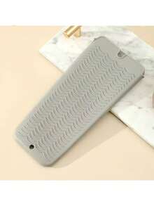 1个悬挂式硅胶耐热垫，直发器收纳袋组合化妆品收纳袋迷你包直发器旅行包，适用于扁夹、卷发棒、电卷发棒、沙龙工具箱旅行小型化妆包配件化妆刷收纳袋化妆容器化妆包旅行必备 - 彩色 - 查看 10