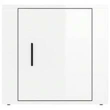 vidaXL Nachttische 2 Stk. Hochglanz-Weiß 50x39x47 Cm - Bianco - Visualizzare 6