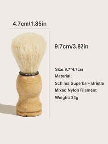 WANMEI Hairdressing Shaving Brush For Men, Facial Cleansing Brush, Foaming Brush 1PC Yellow Professional Shaving Brush For Men – Soft Bristle Facial Cleansing And Foaming Brush For Wet Shave And Beard Care – Classic Barber Hairdressin Brush For Smooth Lather Application And Deep Pore Cleaning – Gentle Skin Exfoliating Brush For Daily Facial Care