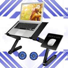 ELE-GATE Ergonomic Reclining Laptop Desk: 2 Fans, Mouse Pad - 黑色 - 查看 3
