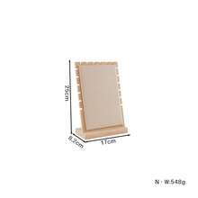 1 Stylish Solid Wood Diagonal Display Stand - Fabric Bracket For Collarbone Chain Jewelry - Window Jewelry Array Display Prop For Decoration