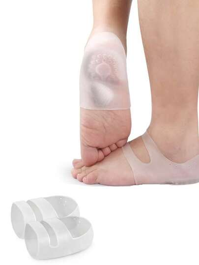 Foot care 1 Pair Silicone Heel Moisturizing Sleeve, Heel Socks, Shock-Absorbing Heel Pad