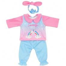 适合16至18英寸/40.6至45.7厘米的玩具重生娃娃，20种款式，适合作为儿童礼物（不含娃娃）。 - 多色 - 查看 5