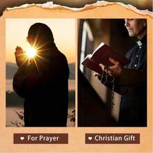 定制木质心形十字架，可刻名字或文字，鼓励礼物，小巧木质十字架，手持口袋十字架，指尖减压宗教礼物，适合祈祷、教堂礼物、复活节礼物，“上帝与你同在”，鼓励礼物，多功能，装饰性强，可重复使用，精致，时尚，高品质，色彩丰富，现代，可定制，个性化，独特，定制节日派对用品 - 彩色 - 查看 6