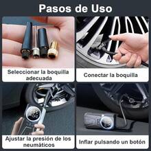 Compresor de Aire Portátil 150 PSI, Inflador de Llantas Electrica para Auto con Pantalla Digital y Luz LED, Bomba de Aire Bomba de Neumáticos para Bicicletas Motos Balones 12V 120W 4500mAh - 1 - Ver 6