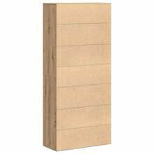 vidaXL Highboard Eiche Handwerklich 80 X 35 X 180 Cm Holzwerkstoff - Giallo - Visualizzare 7