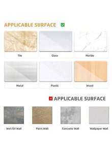 10米（10米/卷）超强双面胶带，纳米透明双面胶带，高粘性纳米透明双面胶带，可重复使用强力防水纳米胶带，多用途透明防水无缝胶带，适用于厨房、卧室 - 彩色 - 查看 9