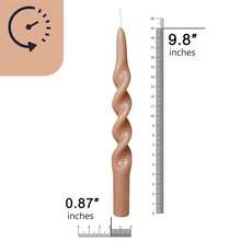 Long Candlesticks Spiral Taper Candle,Gedengi 2pcs Brown Tapered Candles 10 Inches Twisted Candlestick Cute Candle Sticks Wax For Home Dinner Wedding Party Women Gifts (1D-Brown){Inchcolor_nameinch:InchBrowninch,Inchsize_nameinch:Inch10INCHinch} - Brown - 查看 5