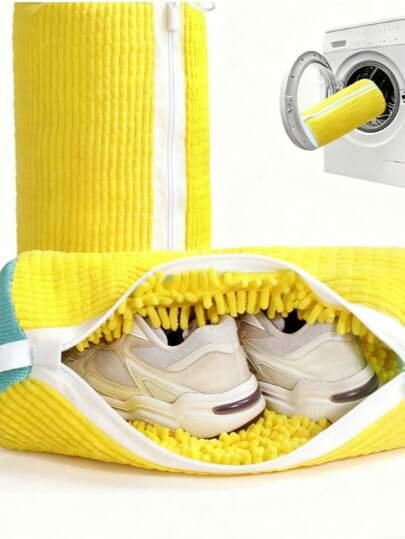 Bolsa para zapatos de lavadora, bolsa de lavandería anti-deformación, bolsa mágica lavable a máquina para zapatos, bolsa de lavado de zapatos, bolsa de lavandería de poliéster cilíndrica para lavadora, bolsa de protección para zapatos, esencial de vuelta al colegio, bolsa de almacenamiento de lavandería para el Día de San Valentín, apta para lavadora