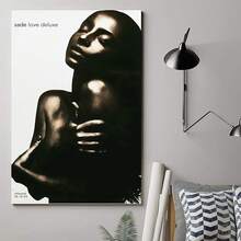 1幅无框墙面装饰画 FENZHAZI Sade 无框海报 Love Deluxe 音乐专辑封面海报 墙面艺术装饰帆布墙画，适用于房间美学装饰、墙面艺术、墙面装饰、浴室装饰 - 彩色 - 查看 10
