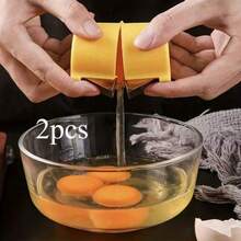 2pcs Egg Separator And Peeler - Quick And Easy Egg Separation Tool, Manual Egg Shell Removal Tool, Essential Kitchen Gadget - Perfect Small Gift - Egg Shell Peeling Equipment