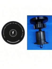 1个适用于车载充电器的15W快充磁吸式无线车载充电器，适用于 15/14/13/12手机支架，带出风口，支持无线充电功能