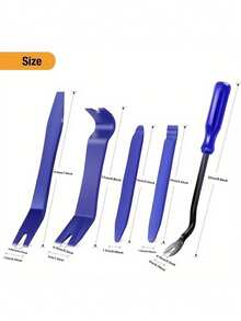 4/5 قطعة مجموعة أدوات فك وتفكيك داخل السيارة الاحترافية - تشمل أداة رفع من البلاستيك الخالي من الخدوش، مناسبة لمشابك وبراغي لوحة الباب، بدون بطارية، مصنوعة من مادة ABS، موديل جديد 2026 - لون عشوائي - مشاهدة 4