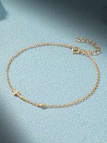 1 Vòng tay bạc Sterling 925 đính đá Cubic Zirconia cổ điển dành cho nữ, đeo hàng ngày trong tiệc sinh nhật - Vàng - Xem 6