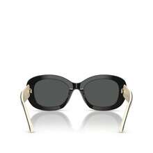 Tory Burch Oval Sunglasses, 52mm |  | Women Sunglasses - Black - View 4